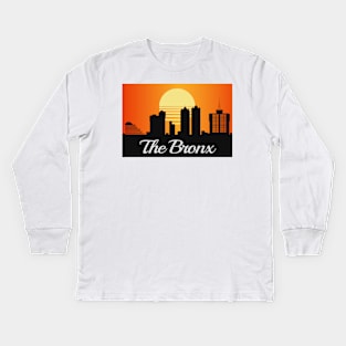 The Bronx At Dusk Kids Long Sleeve T-Shirt